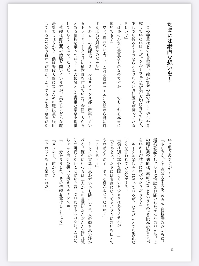 【イドアズ♀】Parfum