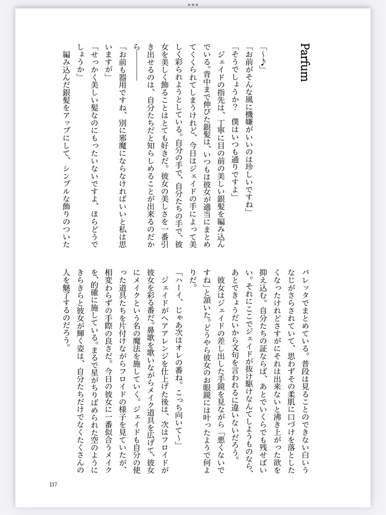 【イドアズ♀】Parfum