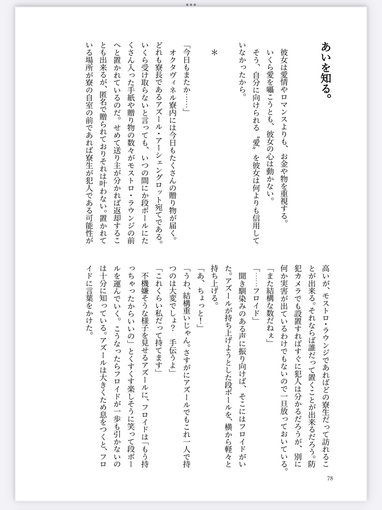 【イドアズ♀】Parfum