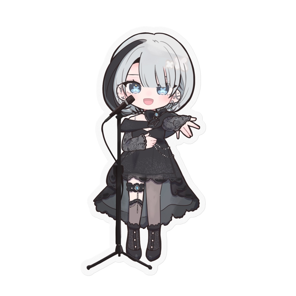 おうたをうたってるナノちゃんステッカー