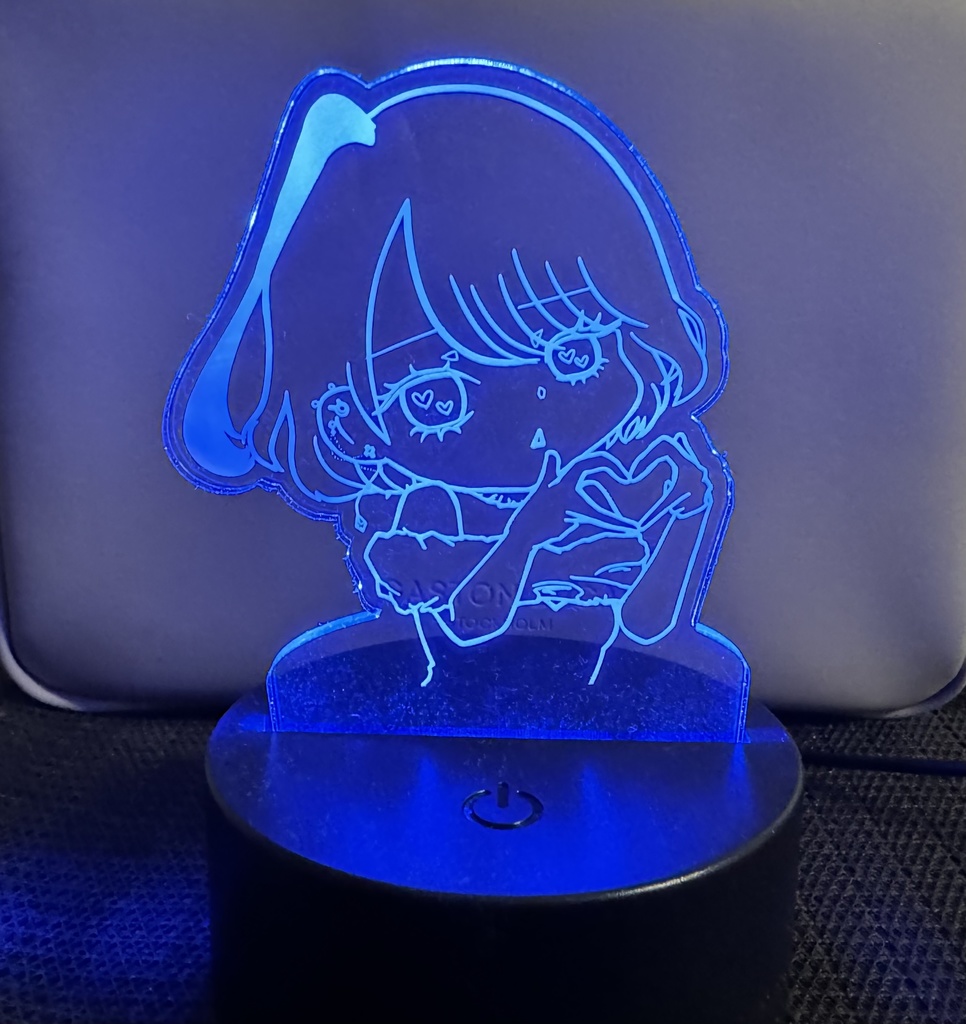 【お誕生日記念】なのちゃん7色に光るアクリルLEDスタンド【2024】