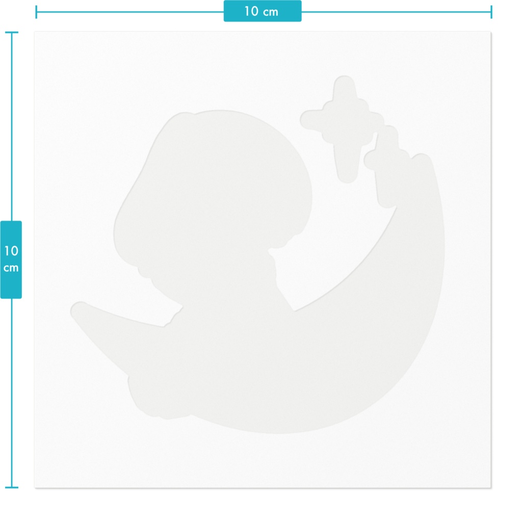 お月様で歌うなのちゃんステッカー