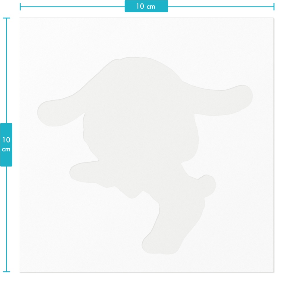 バニギャルなのステッカー 100×100mm