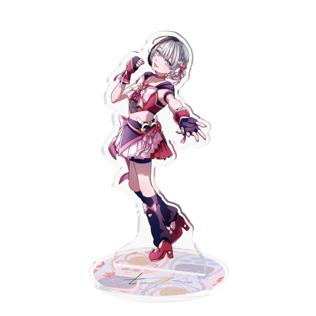 プ〇キュア衣装あくすた(100×100mm)