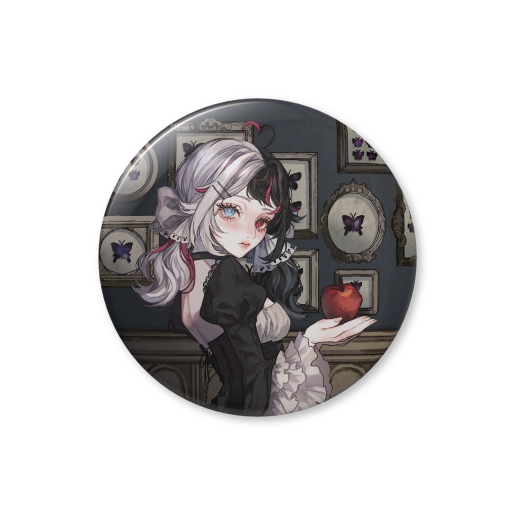 【ザムザ】歌みた記念　虹色缶バッジ　56mm