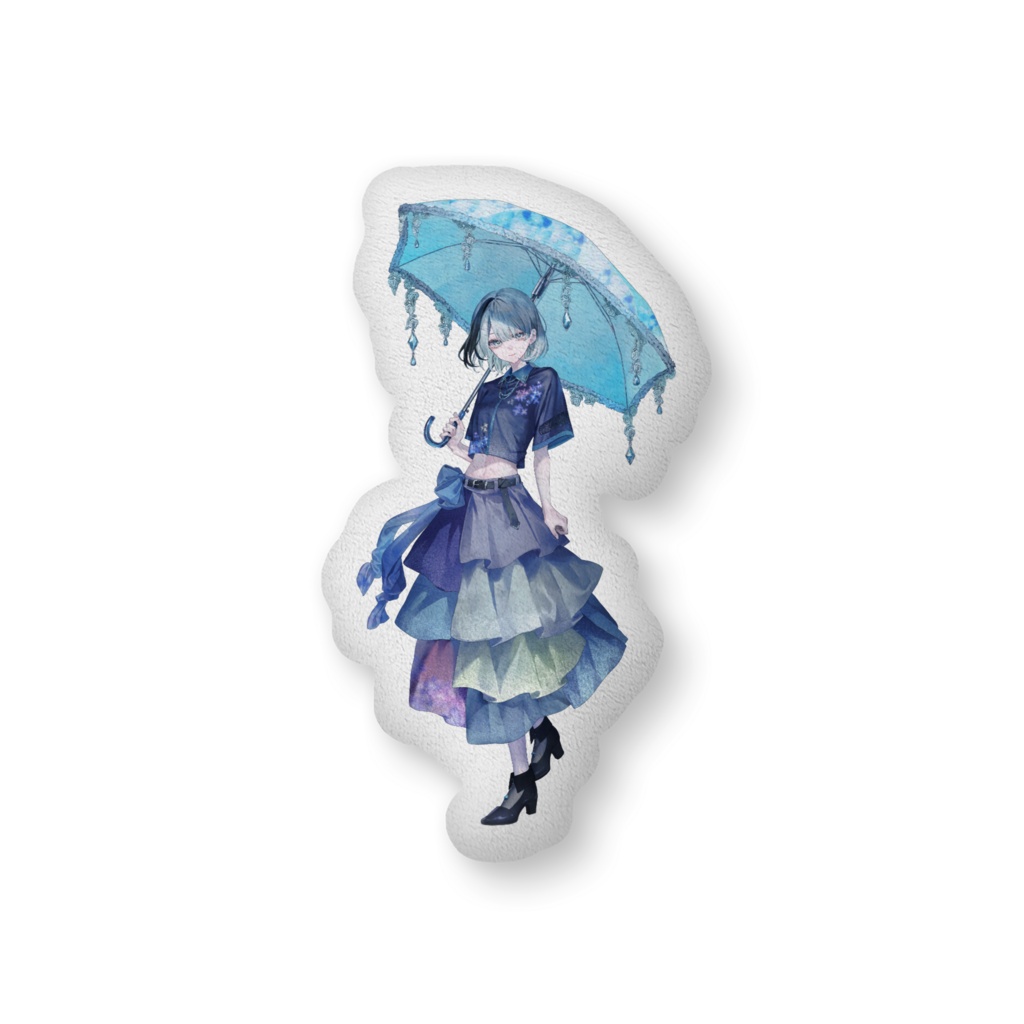 【常設】紫陽花・収益化1周年記念 でっかい！雷も怖くなくなるかもなのクッション（H560mm×W360mm）
