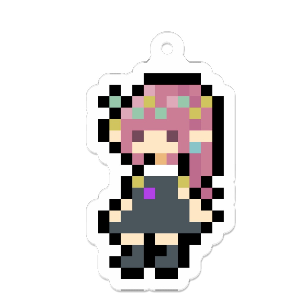 ドット絵エルフキーホールダー