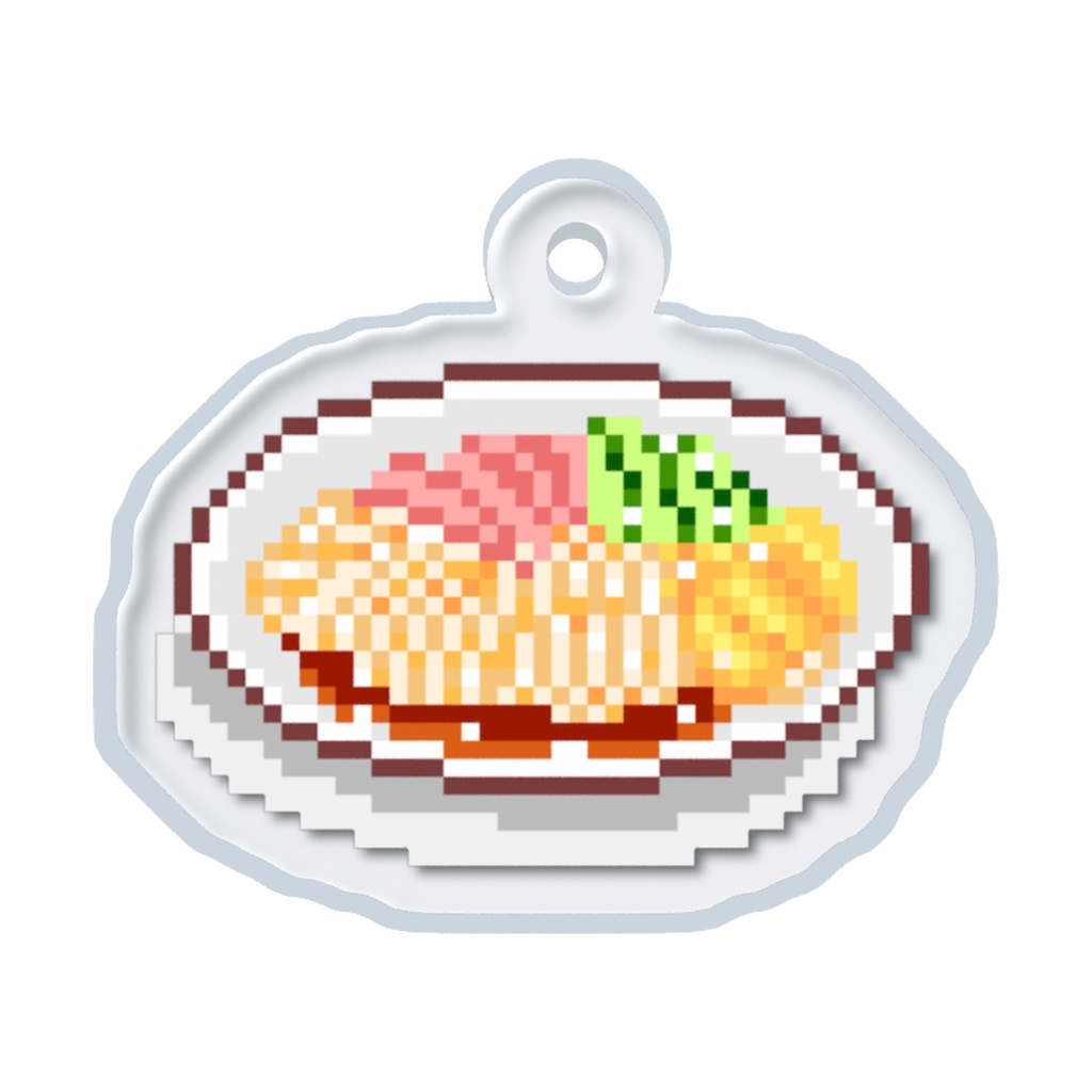 ドット絵冷やし中華のチャーム