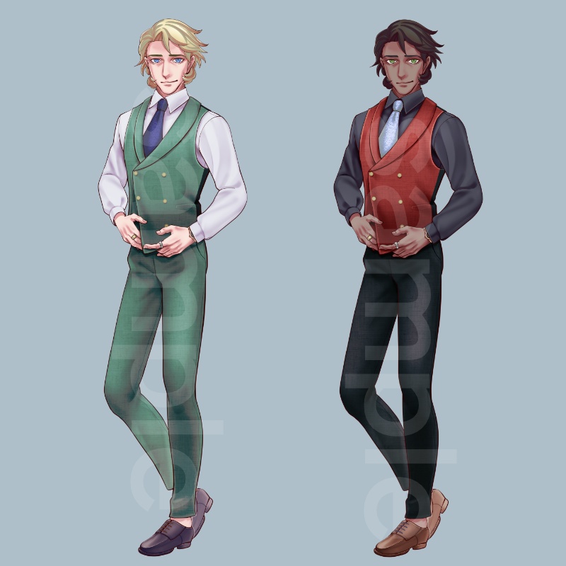 【立ち絵】おじさん9(2種類/差分7枚)