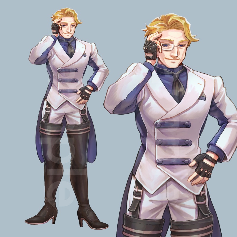 【立ち絵】おじさん15(差分16枚)