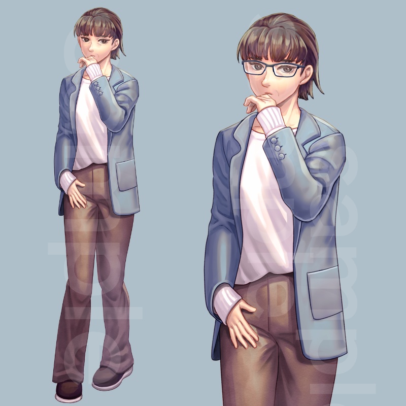 【立ち絵】おばさん8(差分18枚)