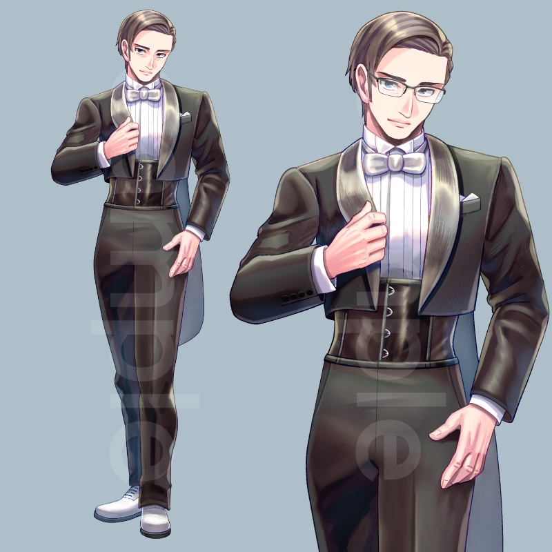 【立ち絵】おじさん23(差分18枚)