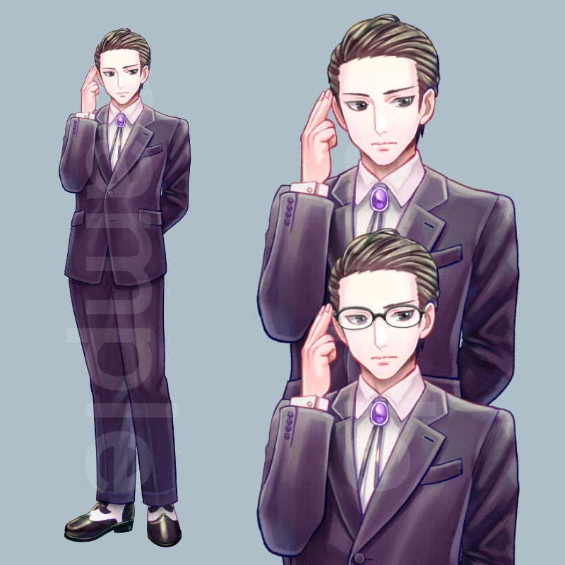 【立ち絵】お兄さん02(差分20枚)