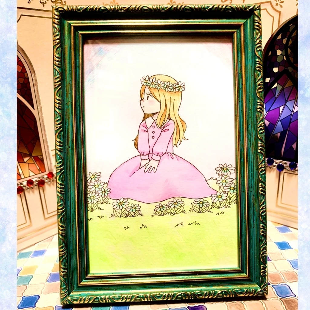 原画「犬と女の子」シリーズ