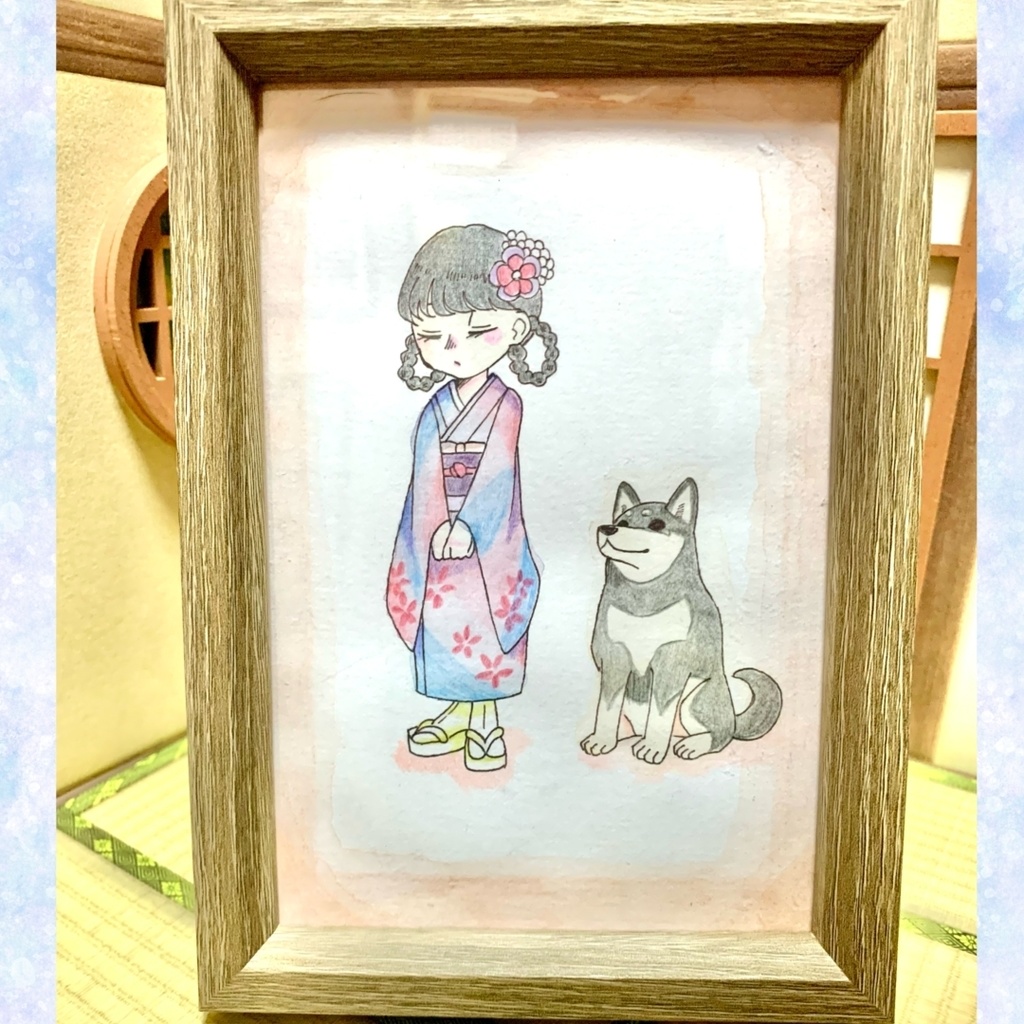 原画「犬と女の子」シリーズ