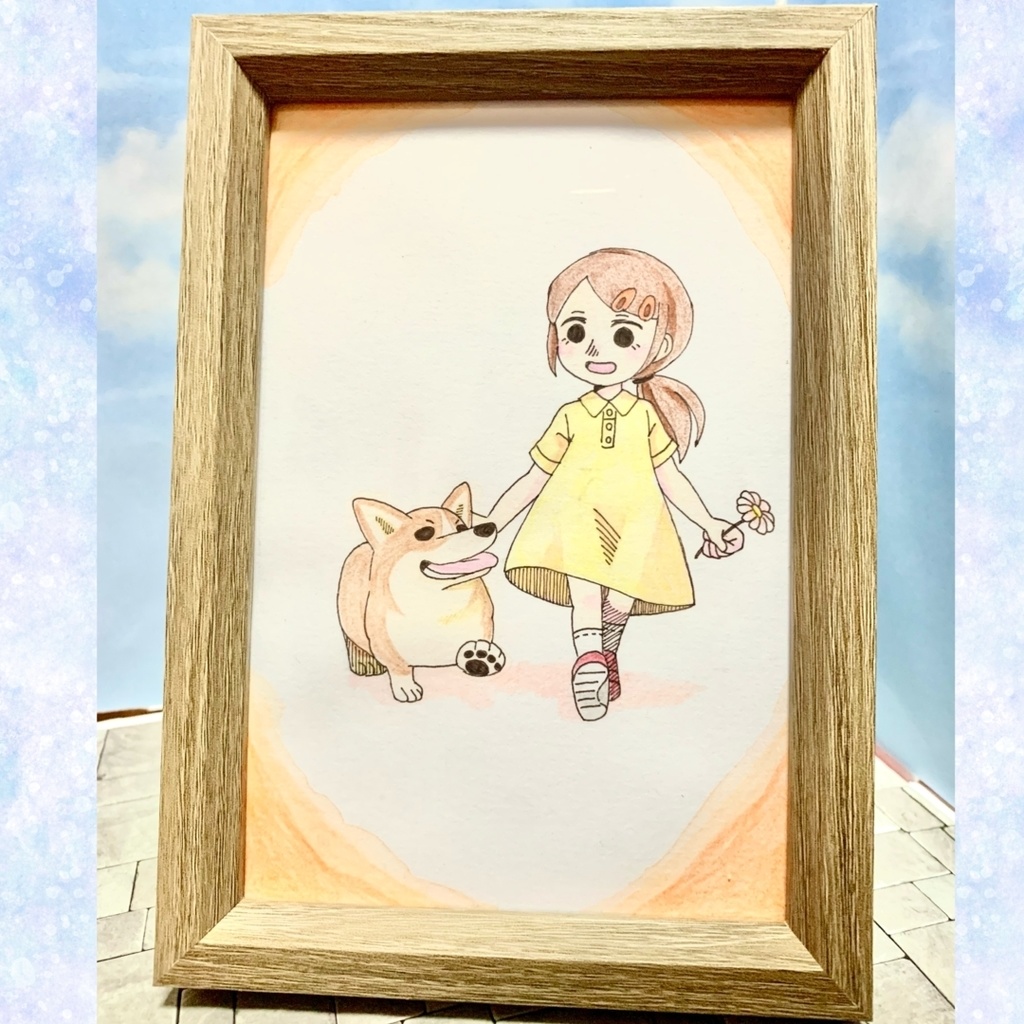 原画「犬と女の子」シリーズ