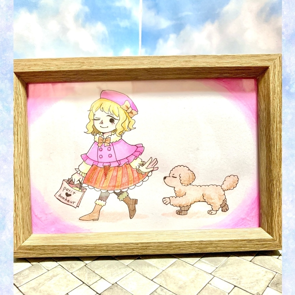 原画「犬と女の子」シリーズ