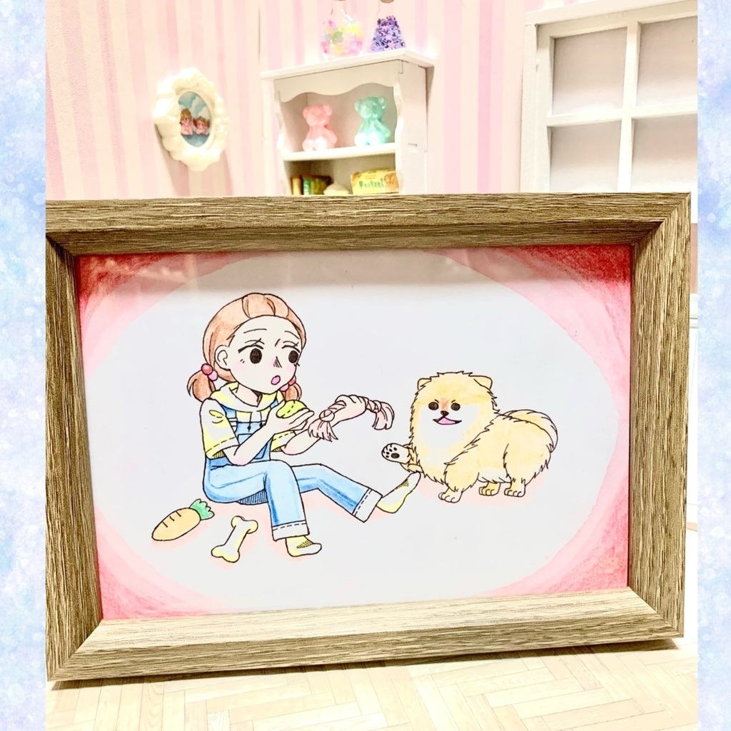 原画「犬と女の子」シリーズ