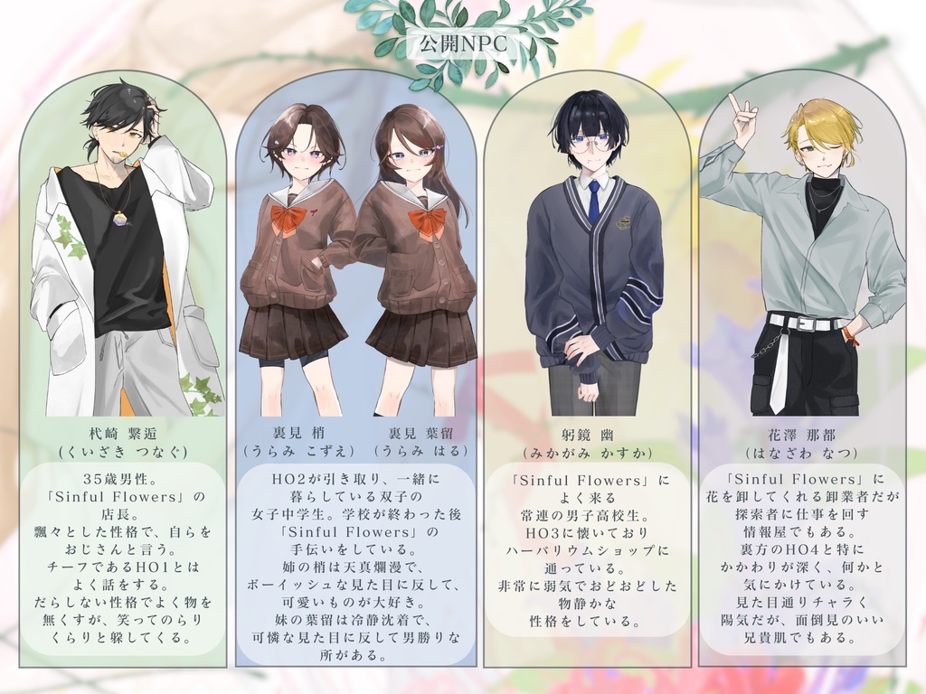 【クトゥルフ神話TRPG】葬花封乱-徒咲く季節-【SPLL:E189127】