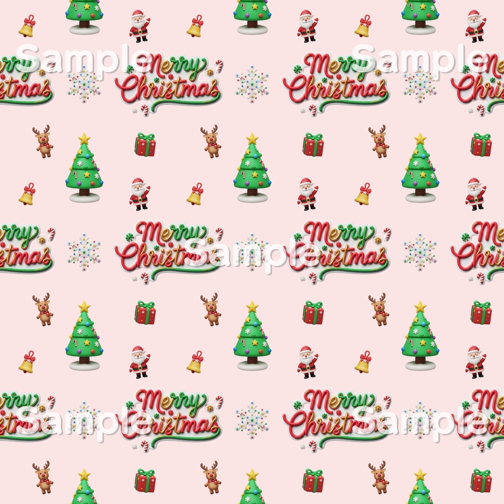 クリスマス | シームレスパターンとイラスト素材(背景透過）