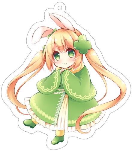 四葉うさのアクリルキーホルダー