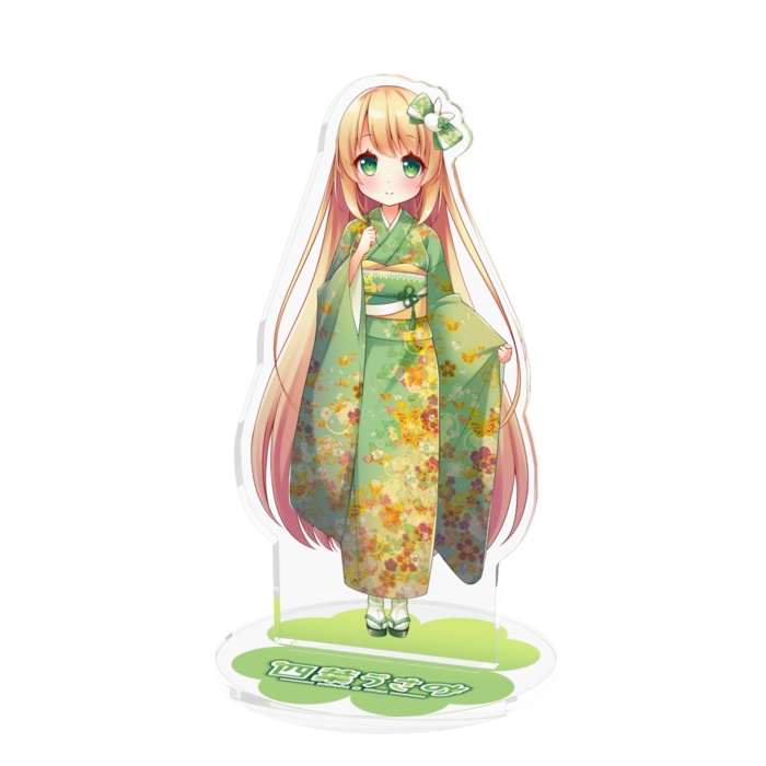 四葉うさの着物アクリルフィギュア