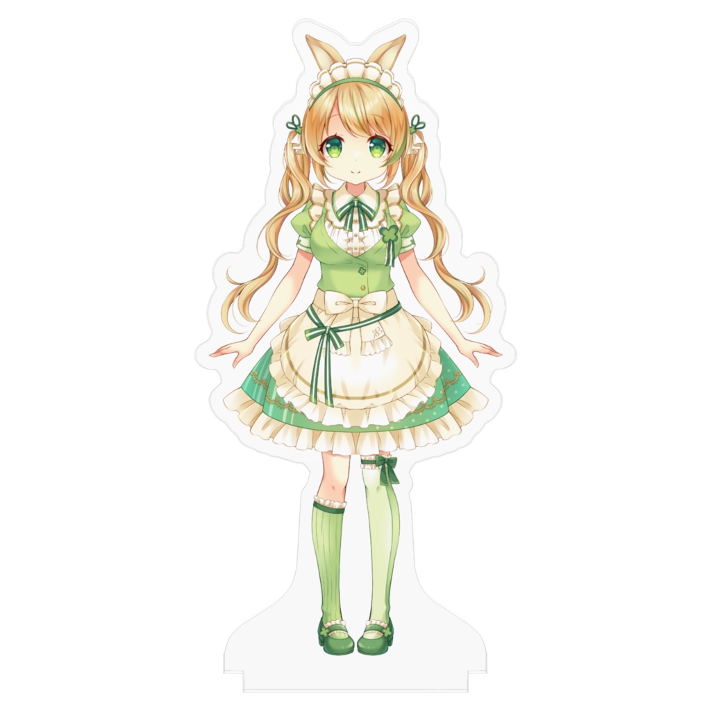 四葉うさのメイド服アクリルフィギュア