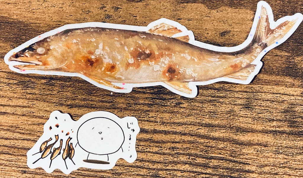 おさかな×しらたまさんステッカー