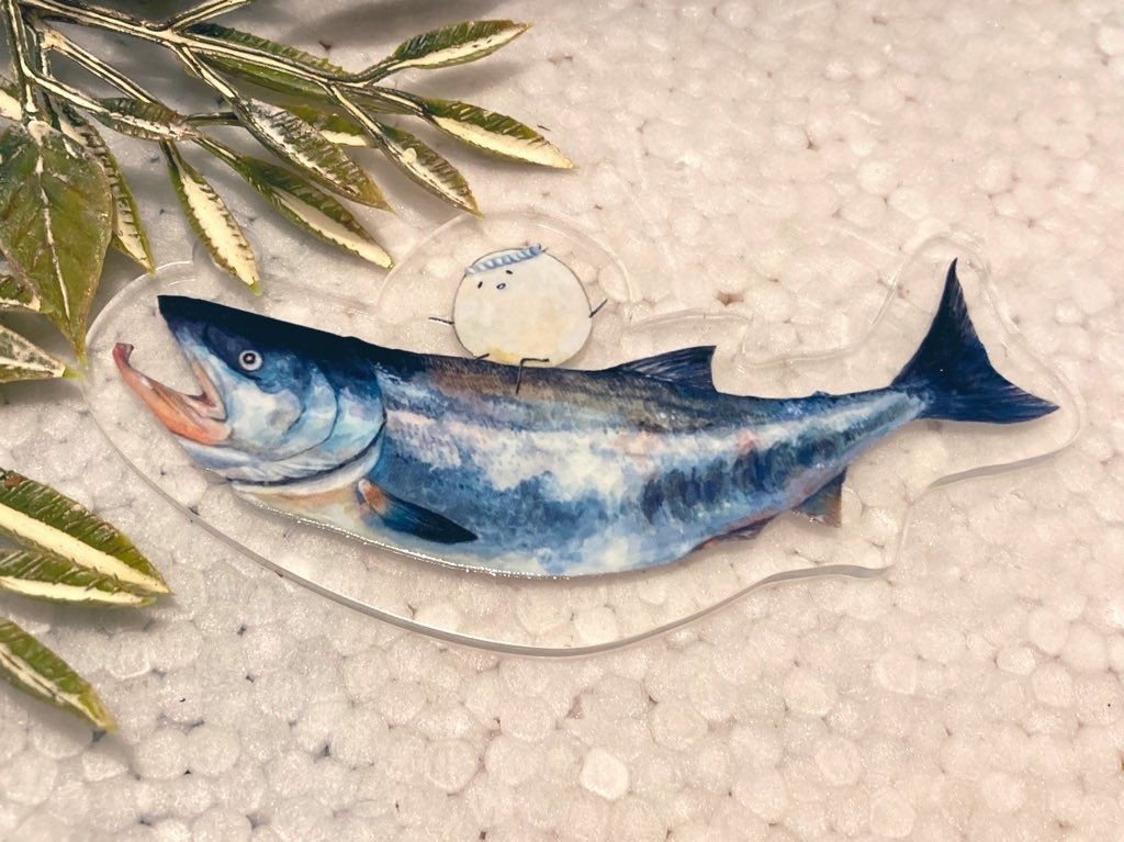 おさかな×しらたまさん アクリルキーホルダー