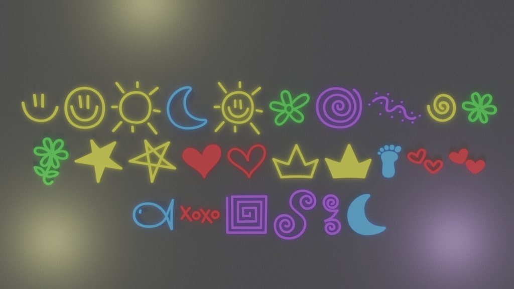 Neon Doodle Signs (VRChat)