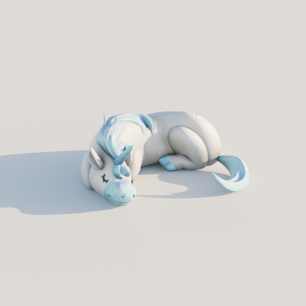 Large Unicorn Plushy 大きなユニコーンぬいぐるみ | VRChat