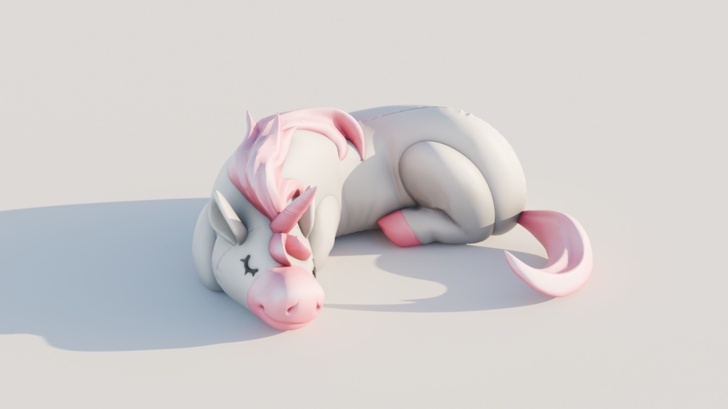 Large Unicorn Plushy 大きなユニコーンぬいぐるみ | VRChat