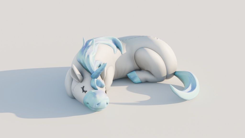 Large Unicorn Plushy 大きなユニコーンぬいぐるみ | VRChat