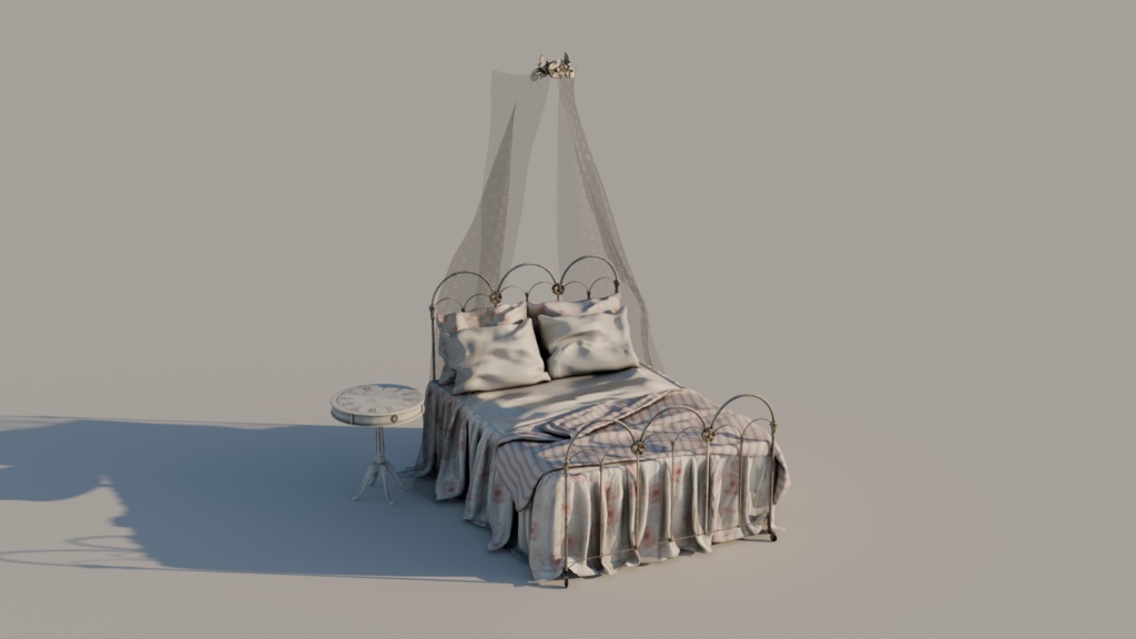 Cute Comfy Bed with Veil