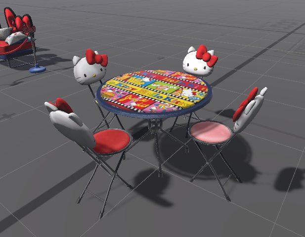 Cute Table Set かわいいテーブルセット | VRChat