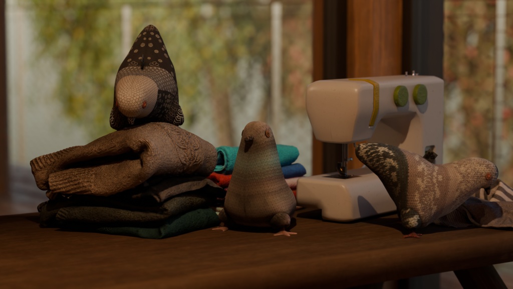 Smol Knitted Pigeons <3 Plushie ^^
