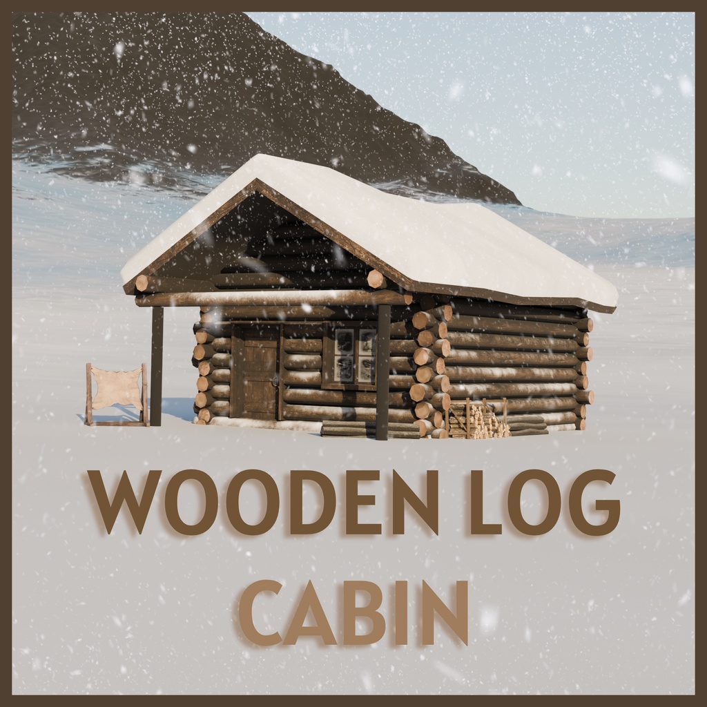 ♡ Wooden Log Cabin ♡ Low Poly