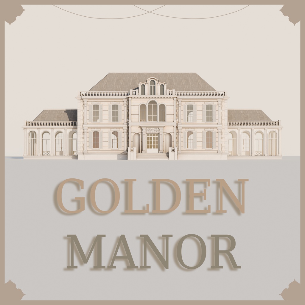 VRChat World Template Golden Manor