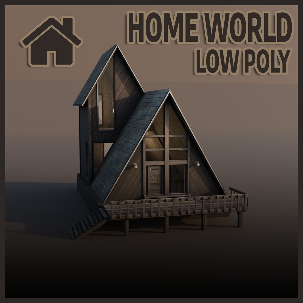 Low Poly Home World | VRChat