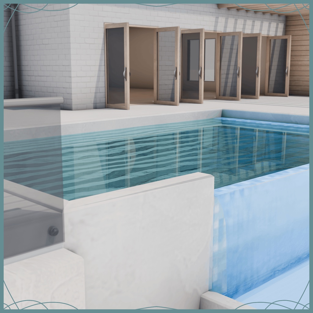 Low Poly Modern Beachside House