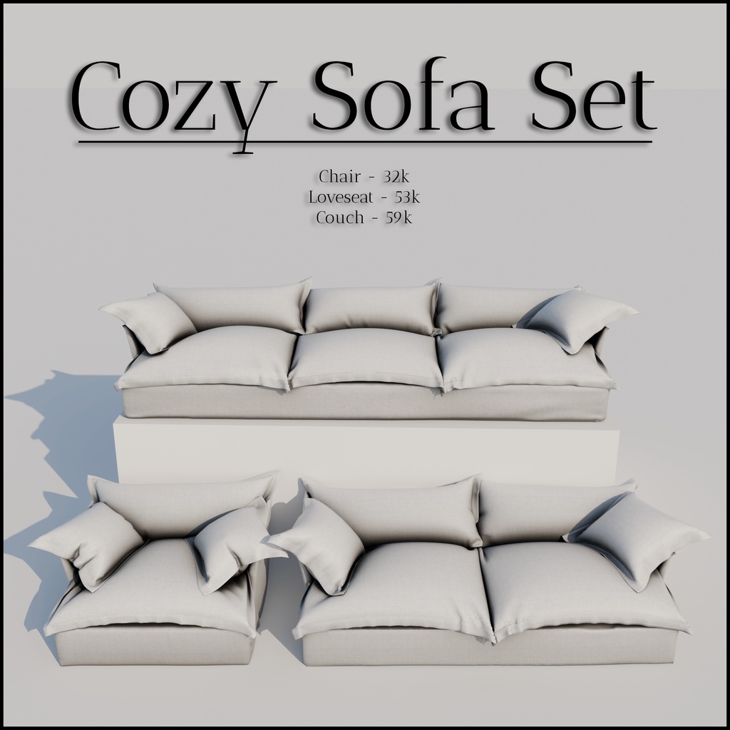【VRChat】Cozy Sofa Set