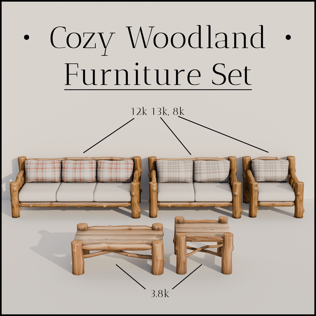 Cozy Woodland Furniture Set