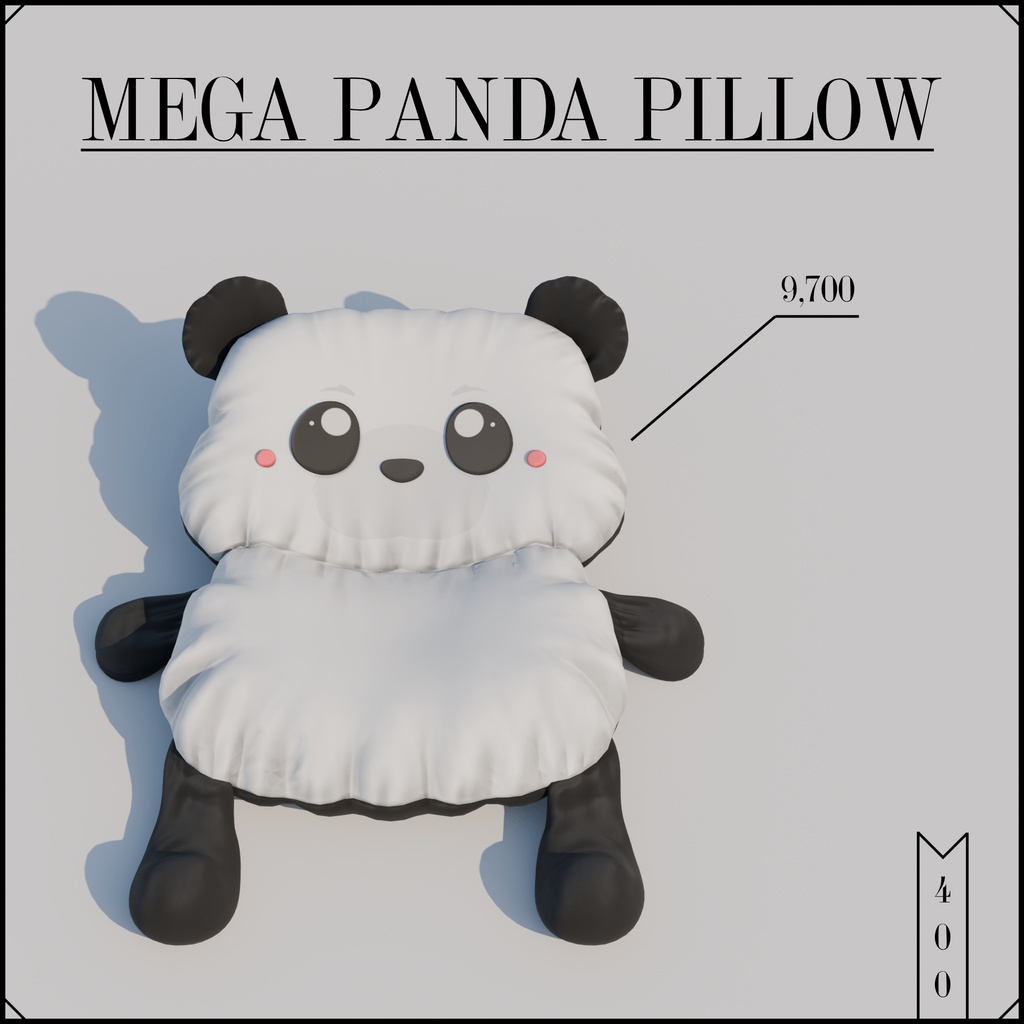 Mega Panda Pillow <3