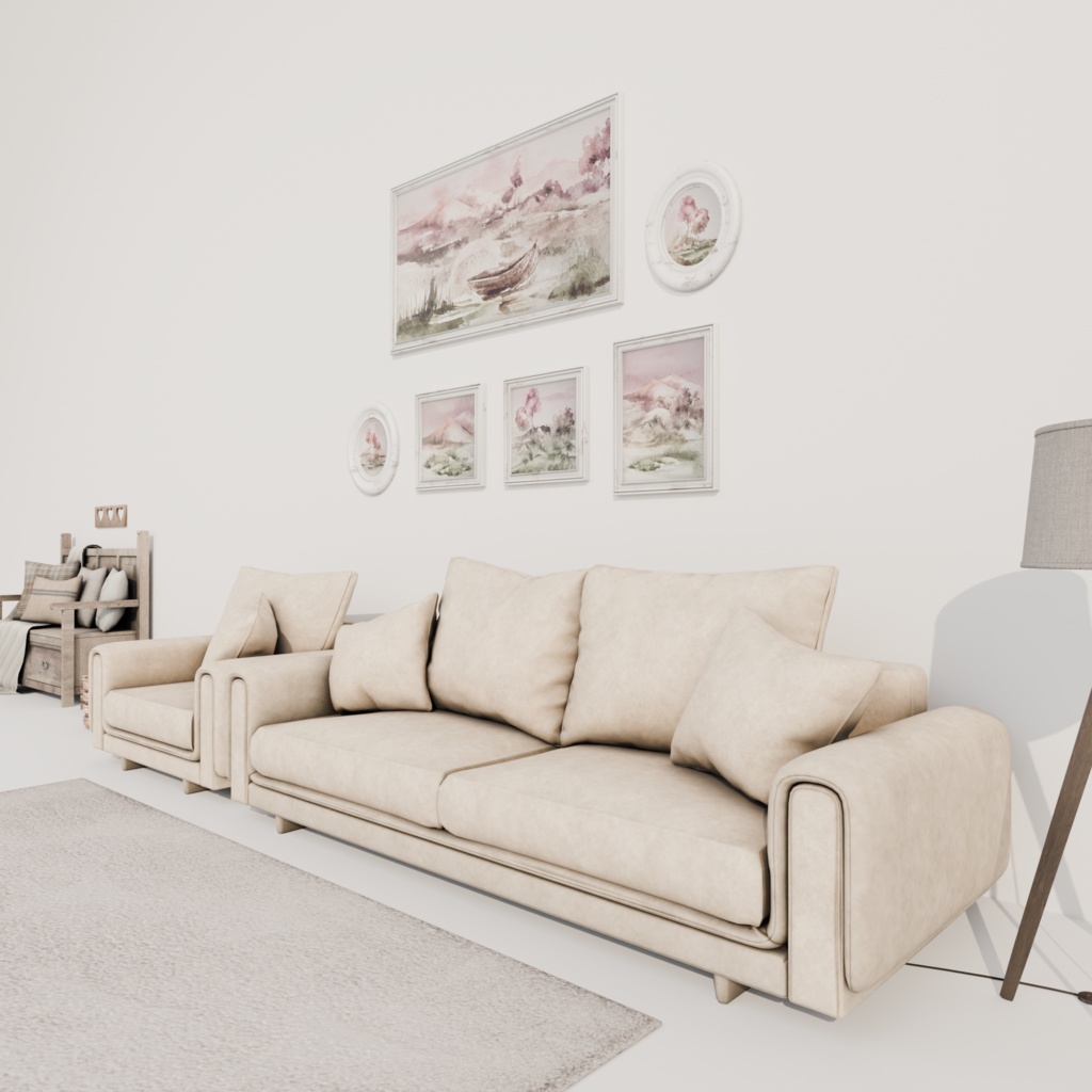 Rustic Comfort Living Set