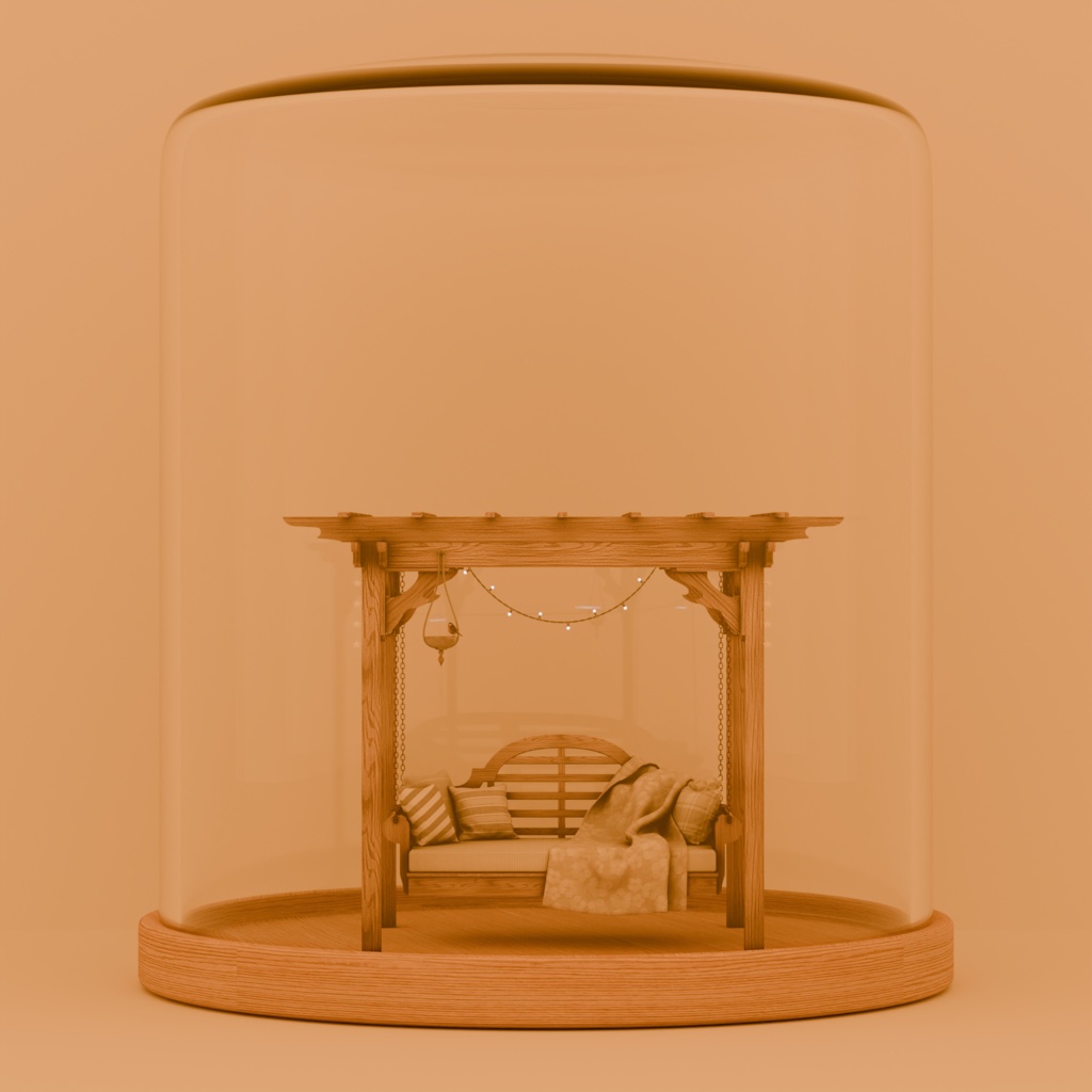 Rustic Garden Swing Bed