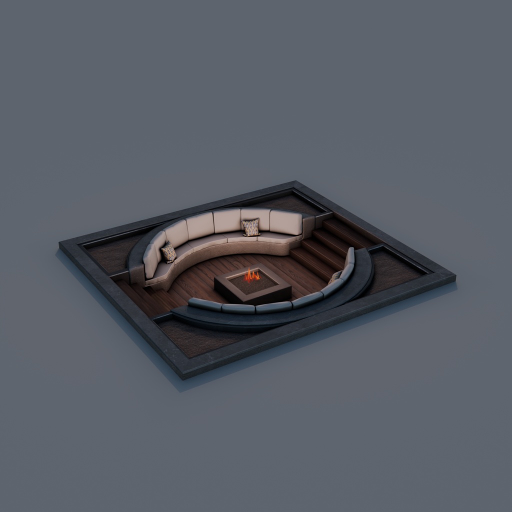 In Ground Firepit | VRChat