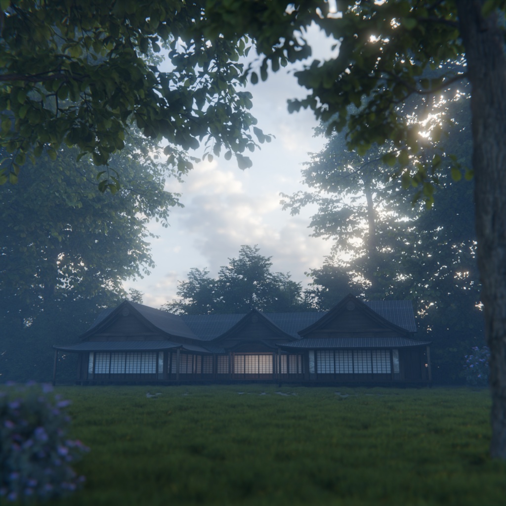 Low Poly Traditional Japanese Residence | Minka (民家)