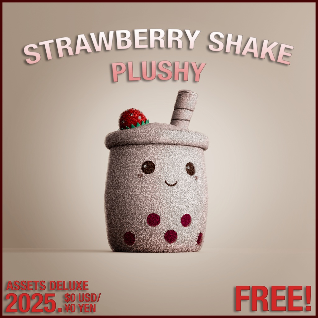 Strawberry Shake Plushy | FREE