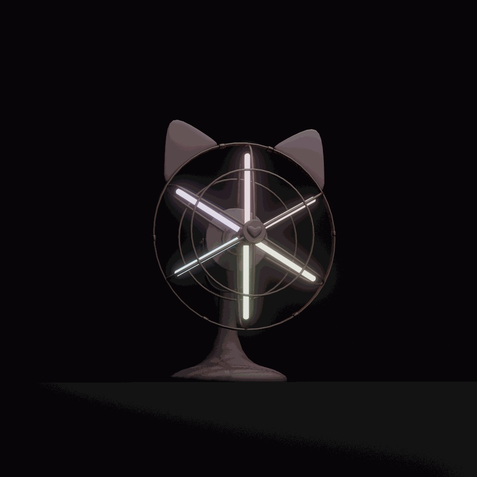 Kitty Fan (Animated)