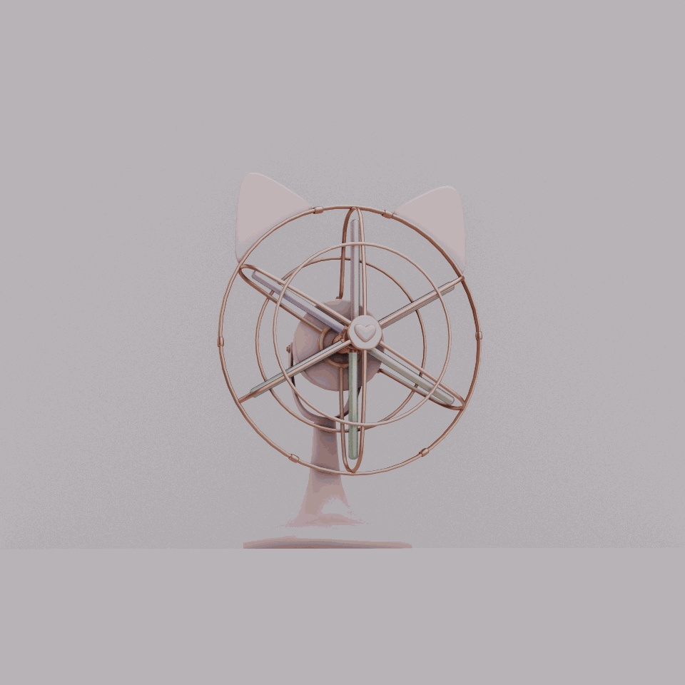 Kitty Fan (Animated)